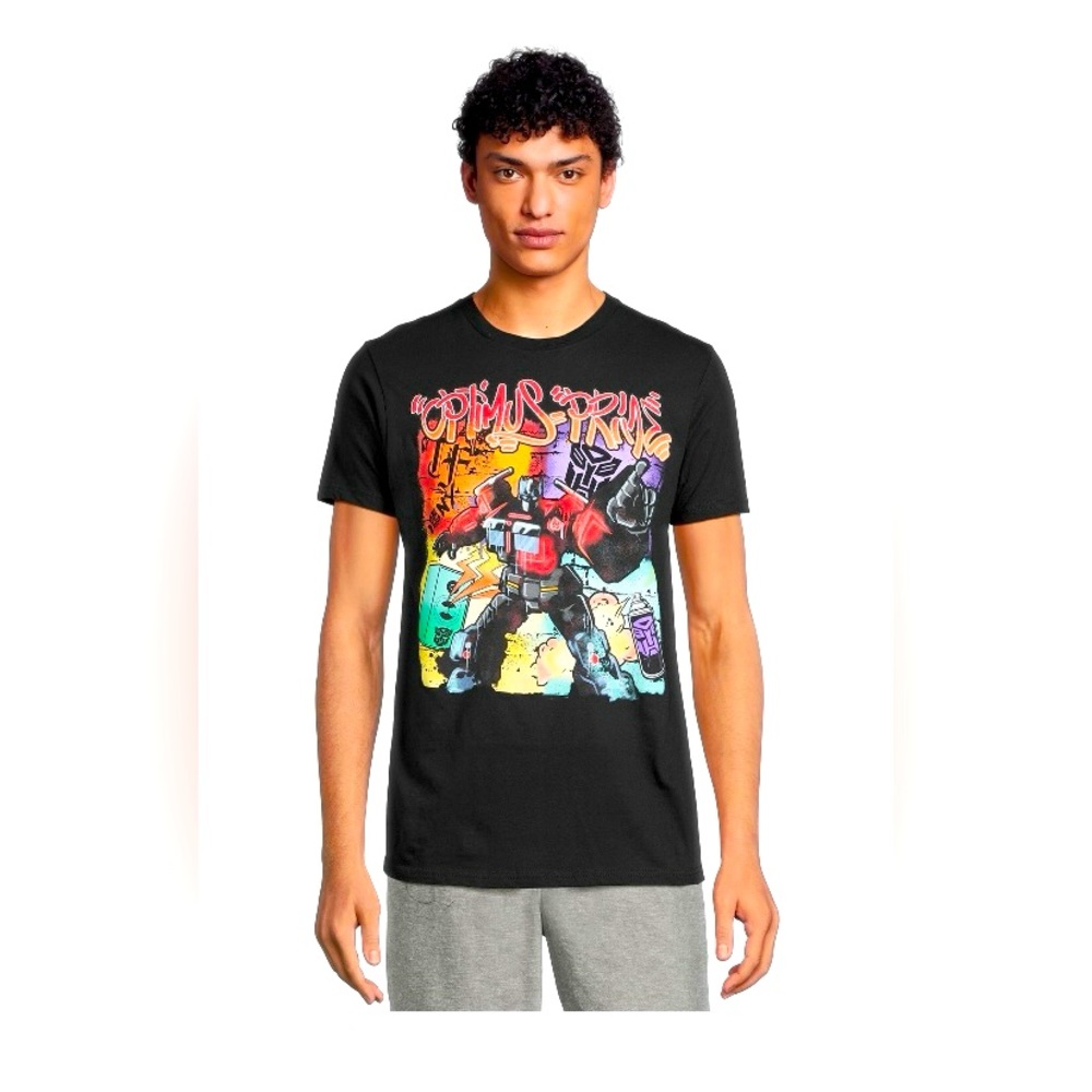 Transformers “Optimus Prime” mens graphic short sleeve tee shirt; size: S(34-36)